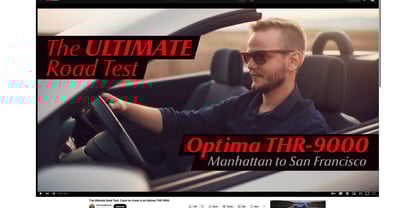 Optima Nova Font Poster 2